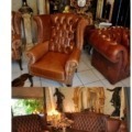 Chesterfield Möbel Set 3-1-1