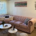 Chesterfield Ecksofa Samt Velours