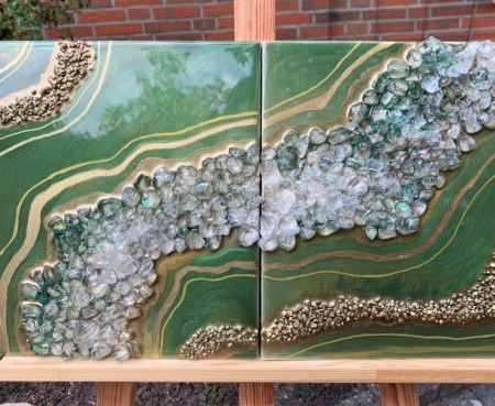 Wandbild, Gemälde aus Epoxidharz Wandbild, Gemälde aus Epoxidharz
