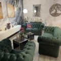 Chesterfield  Samt 3+2+1 Farbe Blau
