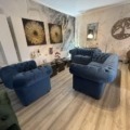 Chesterfield  Samt 3+2+1