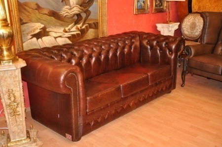 Chesterfield  3 Sitz Schlaf Sofa
