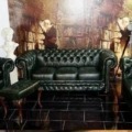 Chesterfield Set 3+2+1 Echtes Rinder Aniline Leder E1000