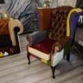 Chesterfield Modell London Fun Patchwork 3-2-1