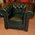 Chesterfield Modell Brighton Leder Garnitur 3+2+1