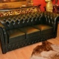 Chesterfield Modell Brighton Leder Garnitur 3+2+1