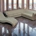 Chesterfield Garnitur 280×280 Ecke Weiß