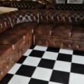 Chesterfield Eckgarnitur mit Schlaffunktion