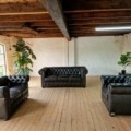 Chesterfield Set 3+2+1 Echtes Rinder Aniline Leder E1000