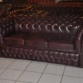 Chesterfield 3er Sitz Bett-Sofa Schlafsofa