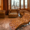 Chesterfield Victorian Rimini Caramel  3-2-1 Set