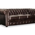 Chesterfield Set 3+2+1 Echtes Rinder Aniline Leder E1000