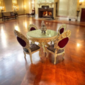 Esszimmer Barock Louis XV 4 Stühle + Tisch
