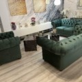 Chesterfield  Samt 3+2+1