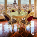 Esszimmer Barock Louis XV 4 Stühle + Tisch