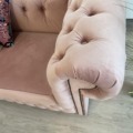 Chesterfield Ecksofa Samt Velours