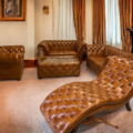 Chesterfield Victorian Rimini Caramel  3-2-1 Set