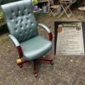 Chesterfield  Büro Leder Stuhl
