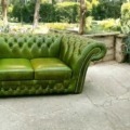 Chesterfield Luxus Leder Garnitur 3+2+1 Set