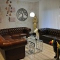 Chesterfield Ecke 290 x 240 Aniline Luxus Rinder Narben Leder