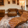 Chesterfield Victorian Rimini Caramel  3-2-1 Set