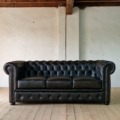 Chesterfield Set 3+2+1 Echtes Rinder Aniline Leder E1000
