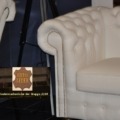 Chesterfield Garnitur 280×280 Ecke Weiß