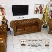 Chesterfield William 3+2+1 Garnitur Weiches Aniline S Leder