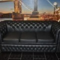Chesterfield 3 Sitz Sofa Devon mit Bettfunktion