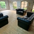 Chesterfield Set 3+2+1 Echtes Rinder Aniline Leder E1000