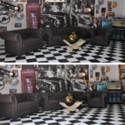 Chesterfield Classic  3+2+1 Set Schwarz