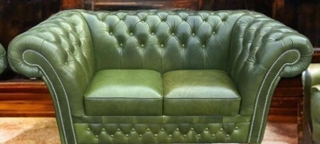 Chesterfield Luxus Leder 2,5 Sitz