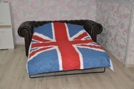 Chesterfield 3 Sitz Sofa Devon mit Bettfunktion