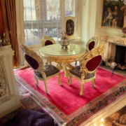 Esszimmer Barock Louis XV 4 Stühle + Tisch