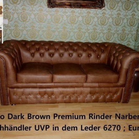 Chesterfield Davon 3 Sitz Schlaf Sofa