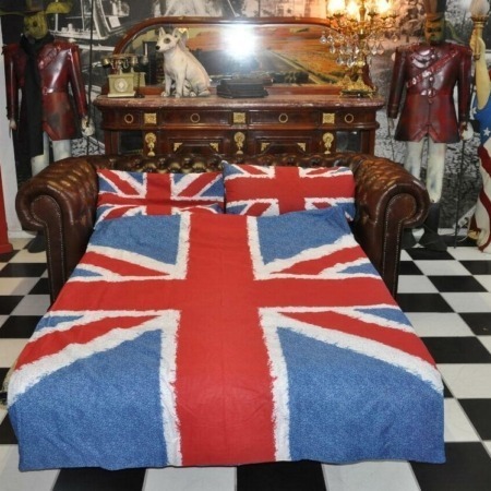 Chesterfield 3 Sitz Schlafsofa