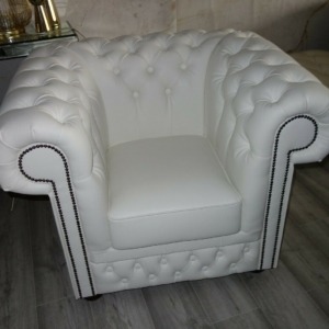 Chesterfield Leder Sessel