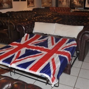 Chesterfield 3er Sitz Bett-Sofa Schlafsofa