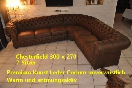 Chesterfield  Corium Eck Garnitur