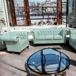 Chesterfield  3+1+1 Set Blue