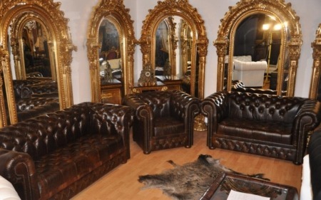 Chesterfield Luxus Aniline Leder 3-2-1 Chesterfield Luxus Aniline Leder 3-2-1