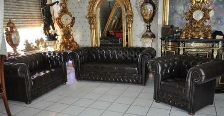 Chesterfield geknöpfter Sitz 3+2+1