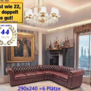 Chesterfield Eck Sofa 240×290 oder 290 x240