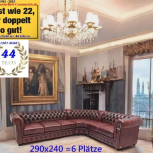 Chesterfield Eck Sofa 240×290 oder 290 x240