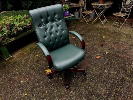 Chesterfield  Büro Leder Stuhl