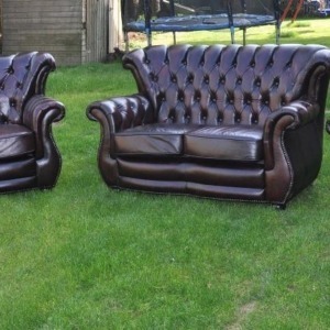 Chesterfield Möbel Set 3-2-1