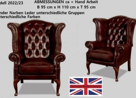 Chesterfield Kaiminsessel A100